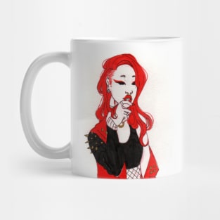 Red Lady Mug